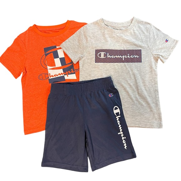 Champion Matching Sets Champion Boys 3 Piece Bundle Orangegray